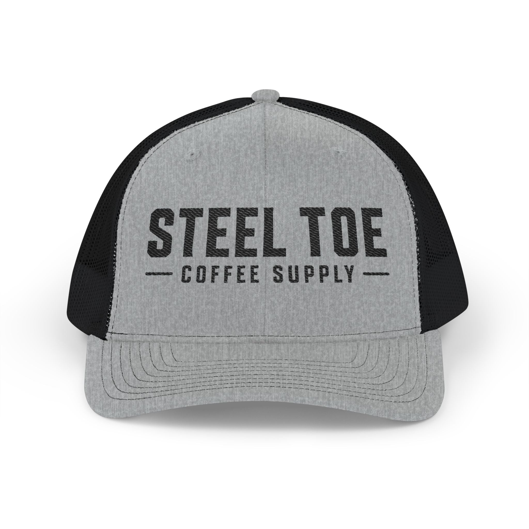 Steel Toe Coffee Supply Trucker Cap — Vintage Logo Snapback Hat