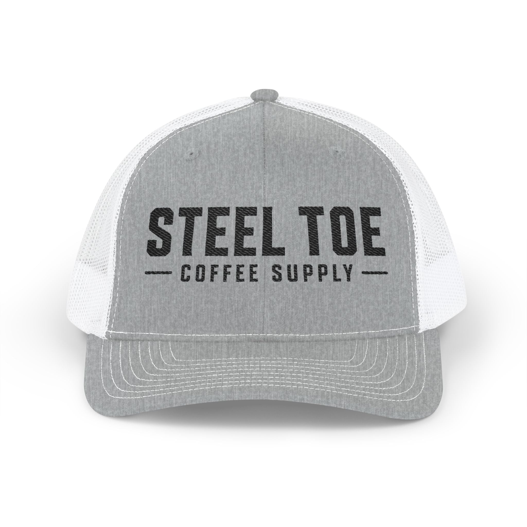 Steel Toe Coffee Supply Trucker Cap — Vintage Logo Snapback Hat
