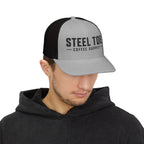 Steel Toe Coffee Supply Trucker Cap — Vintage Logo Snapback Hat
