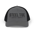 Steel Toe Coffee Supply Trucker Cap — Vintage Logo Snapback Hat