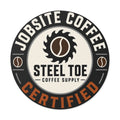 Jobsite certified round sticker