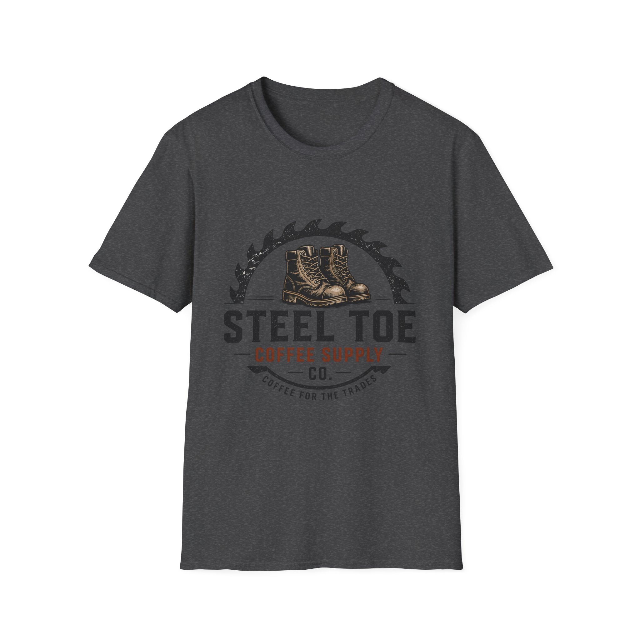 Steel Toe Coffee Supply T-Shirt — Work Boot Logo Tee